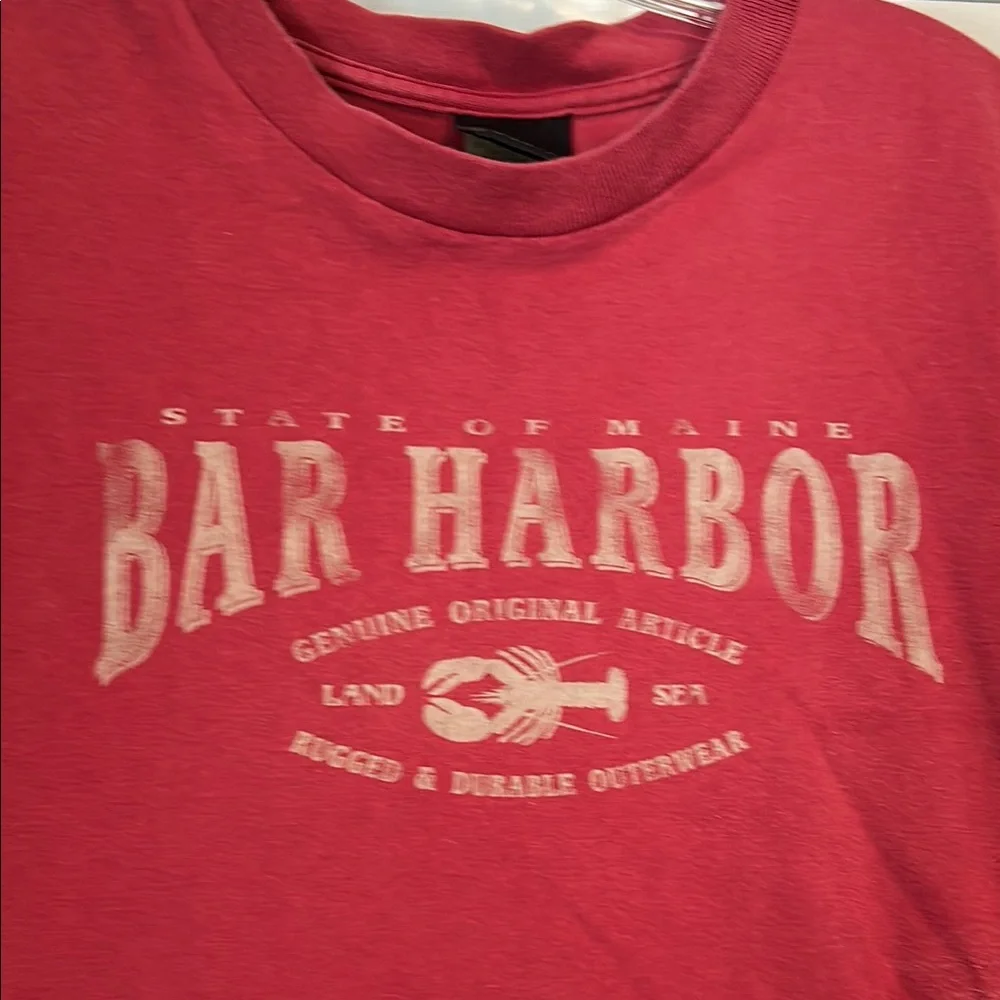 Vintage Bar Harbor T Shirt Small Red - Picture 1 of 9